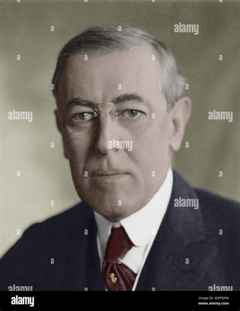 Woodrow Wilson 28th President Of The United States Serving From 1913