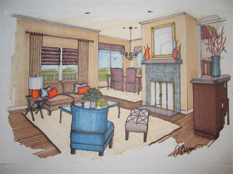 See more ideas about technical drawing, how to plan, design. Interior design marker rendering | Interior design ...
