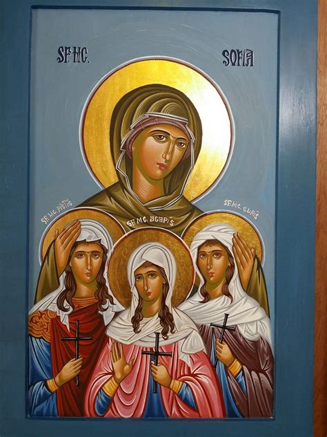 St Sophia Icon By Therese Daood