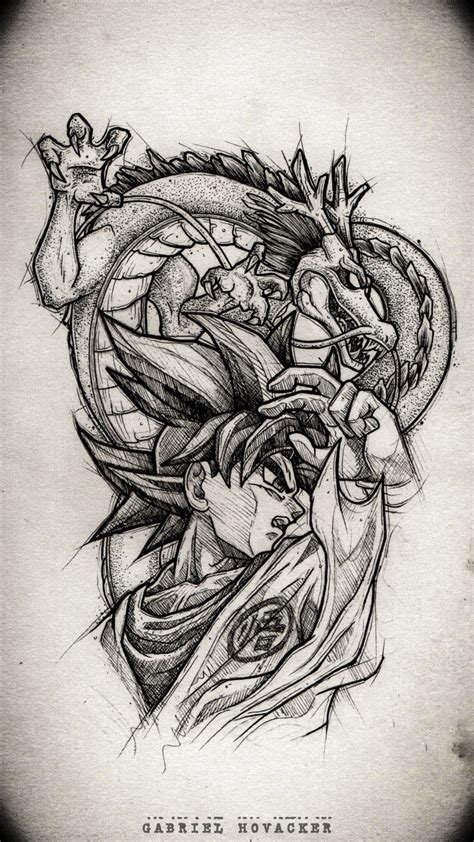 Greatbuu Dragon Ball Tattoo Drawing 50 Dragon Ball Tattoo Designs