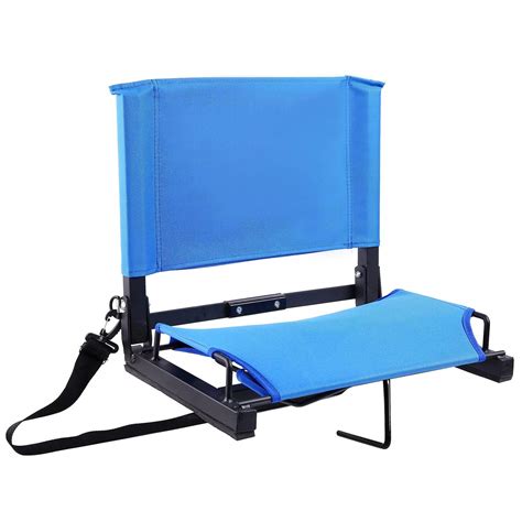Highland commercial grade indoor metal dining chair with pine wood seat, matt gunmental color. Ohuhu Stadium Seats Bleacher Seat Chairs with Backs and ...