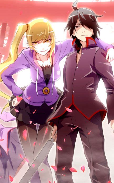 Araragi And Shinobu Personagens De Anime Menina Anime Anime