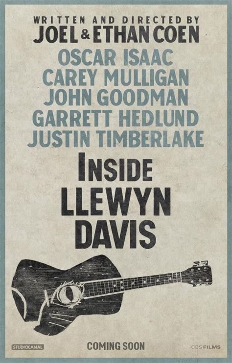 Inside Llewyn Davis 2013 Directed By Joel And Ethan Coen Starring Oscar Isaac Carey Mulligan