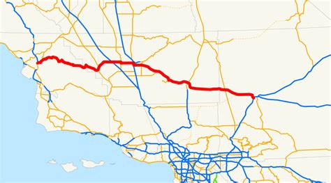California State Route 58 Wikipedia Taft California Map Printable Maps