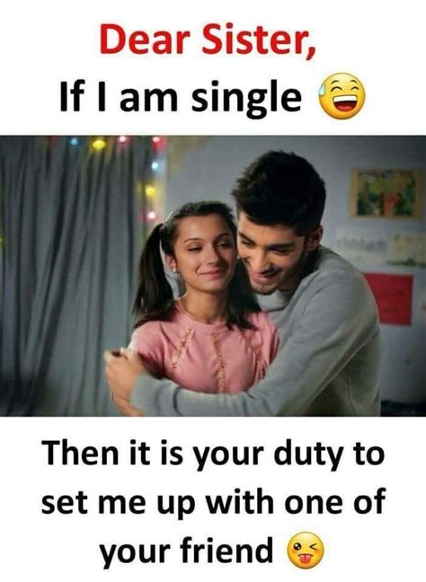 I'm glad my sister set it low. Pin by Jannat Aggrawal on siblings | Brother quotes funny, Sister quotes funny, Brother sister ...