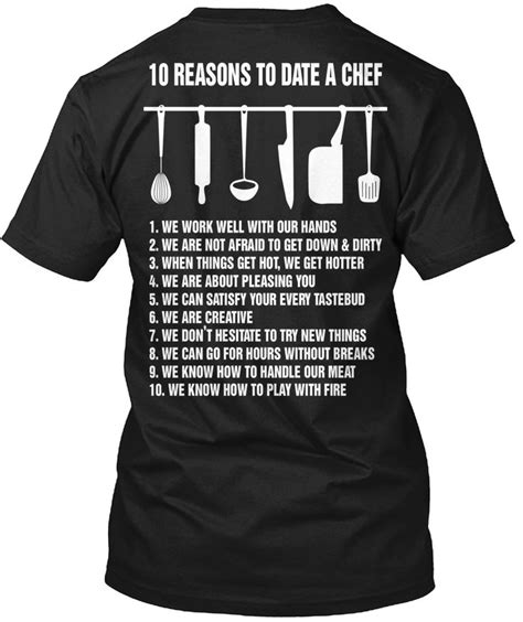 Vitome Chef Chef T Shirt 10 Reasons To Date A Chef T Shirt For Mens