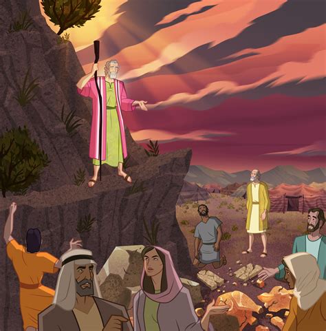 Moisés en el monte Sinaí