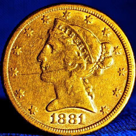 1881 5 Dollar Gold Coin