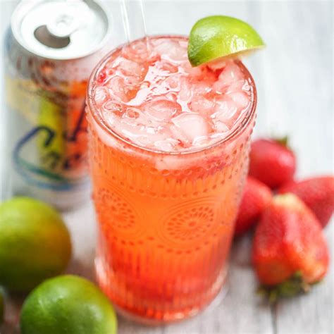 This Strawberry Coconut Lime Spritzer Is The Perfect Way To Dress Up Flavored Seltzer Water