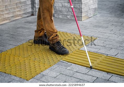 Closeup Blind Man Walking Stick Walks Stock Photo 2225894637 Shutterstock