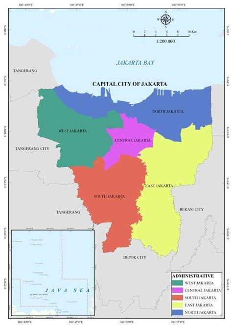 Browse dki jakarta (indonesia) google maps gazetteer. Map of administration of Jakarta Province | Download ...