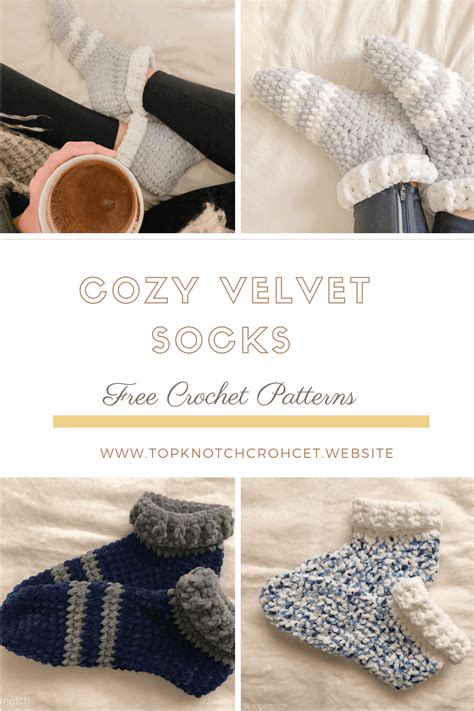 Cozy Velvet Crochet Socks Free Pattern And Photo Tutorial Artofit