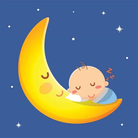Baby Moon Illustrations Royalty Free Vector Graphics And Clip Art Istock