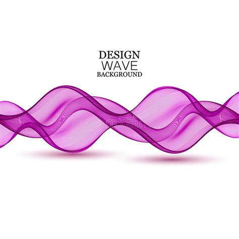 Abstract Background Shiny Color Transparent Purple Wave Design Element