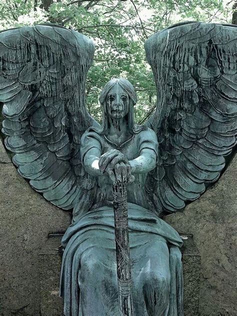 Dark Angel Cemetery Art Cemetery Statues Sculpture Art