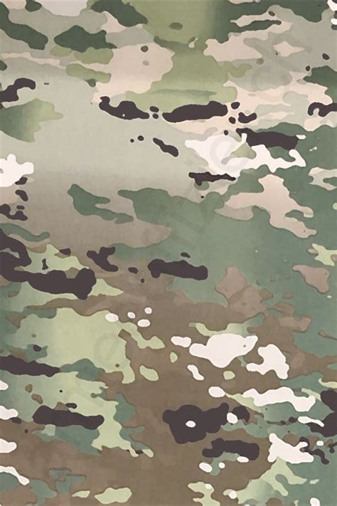 An Army Camo Fabric With Black And White Spots