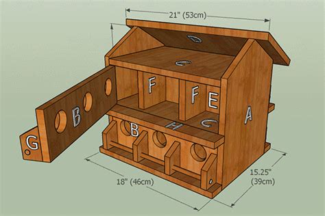 Free step by step instructions and pictures to build your own birdhouse out of a gourd. Purple Martin House Plans (Free Printable DIY Directions ...