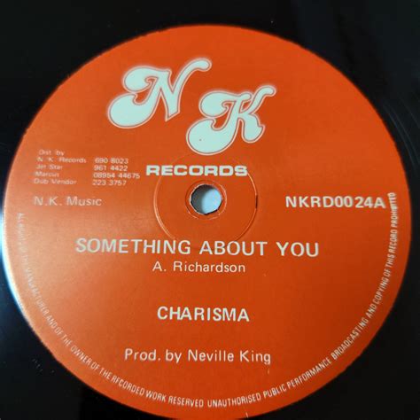 Charisma Something About You Nk Records 12inch レゲエ レコード ショップ