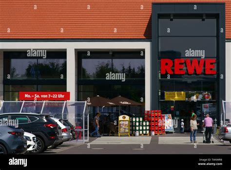 Nieder Olm Germany May 26 2019 The Large Modern Entrance Of A Rewe