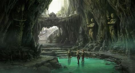 Artstation Caveexploration Donghee Han Fantasy Landscape Fantasy