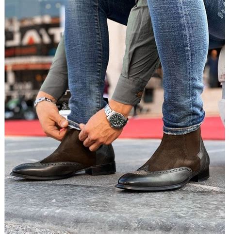 The top countries of suppliers are india, china, and pakistan, from which the percentage of chelsea boots. New Mens Dark Brown Leather Chelsea Boots, Men Casual ...