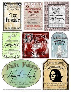 Once you have downloaded the printables…you can print these labels in assorted colors and on a variety of papers. Harry Potter inspired Magic Potions Labels Printable Files ...