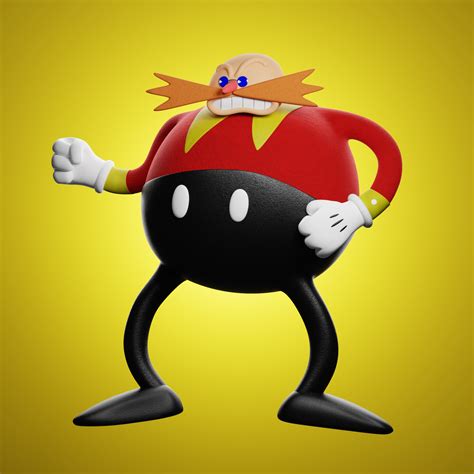 Dr Eggman In Rubber Hose Style Finished Projects Blender Artists