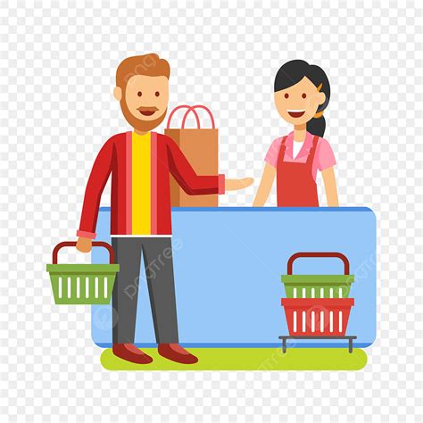 Mall Store Clipart Vector Cartoon Supermarket The Mall Store