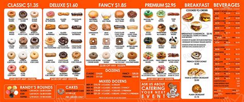 Menu At Randys Donuts Restaurant El Segundo