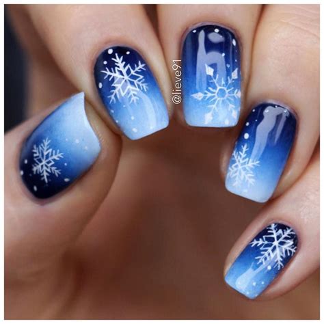 Instagram Snowflake Nail Art Winter Nail Art Nail Designs Glitter