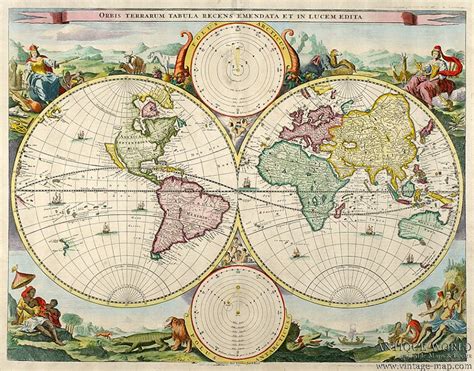 Memorizing a map is easy if you know how to do it. Orbis Terrarum Tabula Recens Emendata - Stoopendaal, World ...