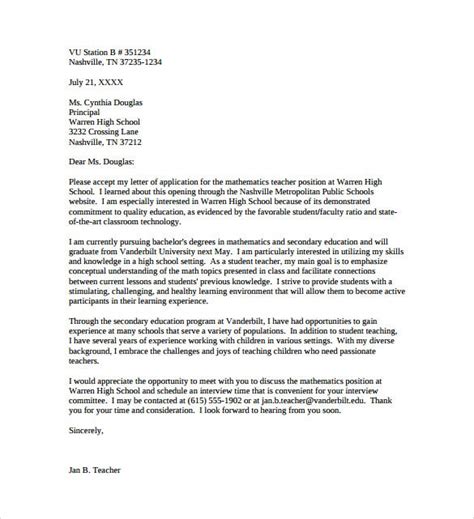 What to include in your cover letter. 8+ Teacher Cover Letter Templates - Free Sample, Example ...