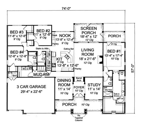 Are there any 4 bedroom house plans out there? #655985 - 4 Bedroom 3.5 Bath Traditional with open floor ...