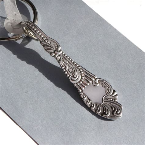 Spoon Key Chain Spoon Keychain Vintage Silver Plate Etsy Vintage