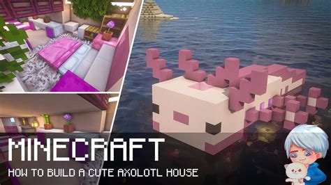 Minecraft How To Build A Cute Axolotl House ⛏️ Minecraft Build