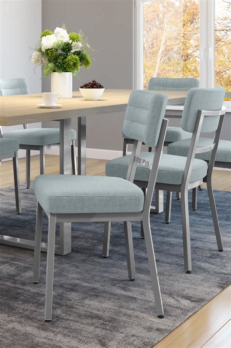 Your dream chairs are just one click away. Amisco's Phoebe Upholstered Urban Dining Chair • Barstool ...