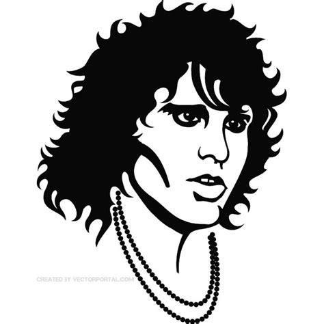 Jim Morrison Portrait Royalty Free Stock Free Vector