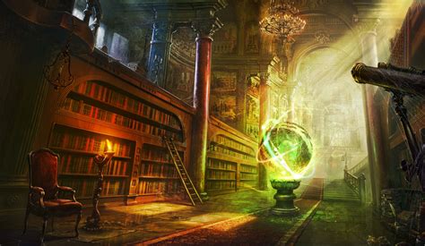Fantasy Library Art Wallpapers Hd Desktop And Mobile Backgrounds