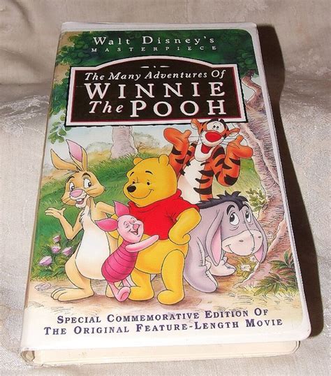 1996 VHS Tape The Many Adventures Of Winnie The Pooh Walt Disney