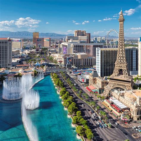 Aerial View Of Las Vegas Strip Travel Off Path