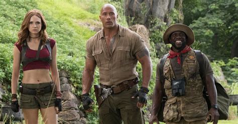 Jumanji is an american media franchise, based on the children's books jumanji (1981) and its sequel zathura (2002), written by chris van allsburg.the first film was produced by tristar pictures, and subsequent films by columbia pictures, both subsidiaries of sony pictures. Jumanji Reboot Review New Cast Diversity Millennials