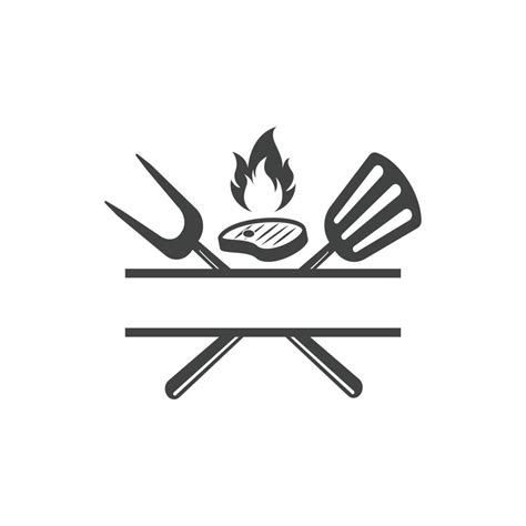 Vector De Plantilla De Diseño De Icono De Logotipo De Parrilla 8040330