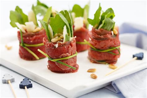 Carpaccio Rolletjes Borrelhapjes Recept Smaakmenutie Recept