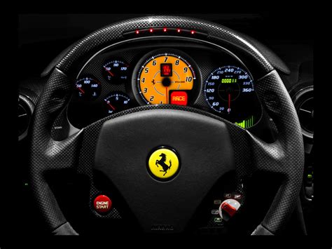 Wallpaper Sports Car Ferrari 458 Steering Wheel Dashboards