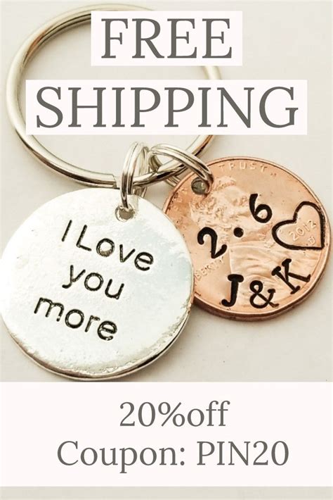 Browse 30+ gift ideas for every personality and budget. Personalized Penny Keychain, Anniversary Gift for Men ...