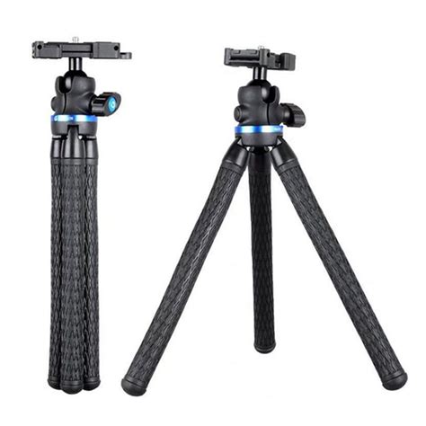 Portable And Adjustable Camera Tripod Stand With Universal Clip 360