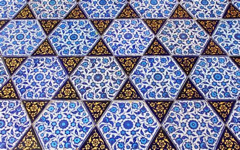 Close Up Photo Of Handmade Turkish Tiles Stock Photo Image Of Pattern