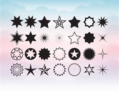 Star Svg Star Clipart Collection Stars Svg Dxf Files