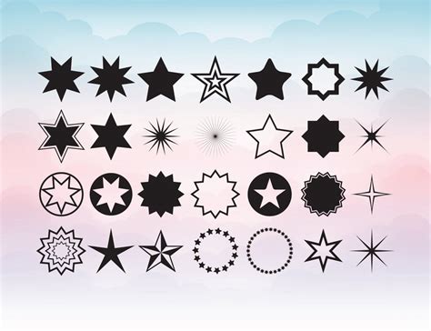 Star svg star clipart collection Stars SVG DXF files