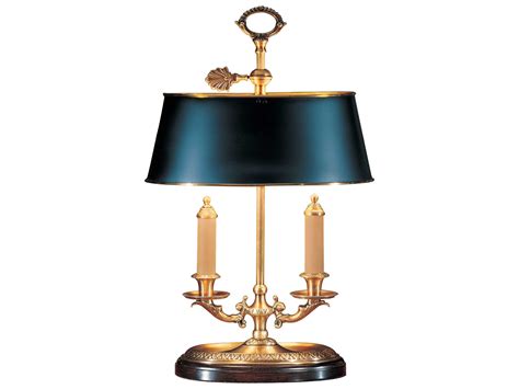 Wildwood Antiqued Solid Brass Tole Brass Candle Table Lamp Wl597